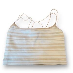 Gilly Hicks Beige and White Striped Camisole